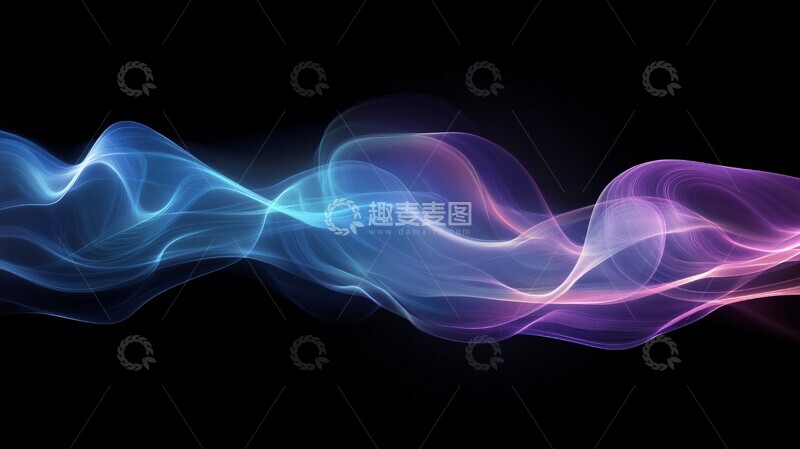 高清大图下载【趣麦麦图】能量曲线能量蓝色紫色3