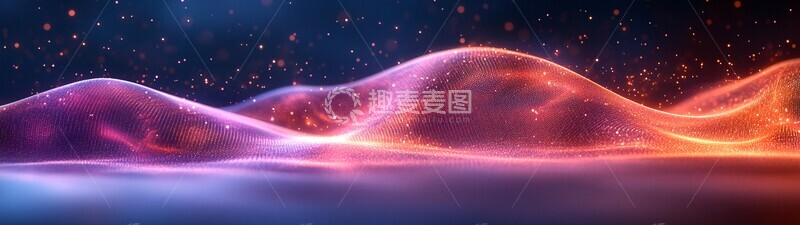 高清大图下载【趣麦麦图】紫色蓝色波形图2