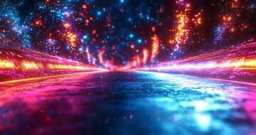 光纤数据流动效果3