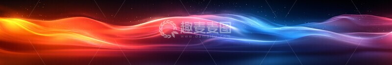 高清大图下载【趣麦麦图】流光溢彩线背景水平流动2