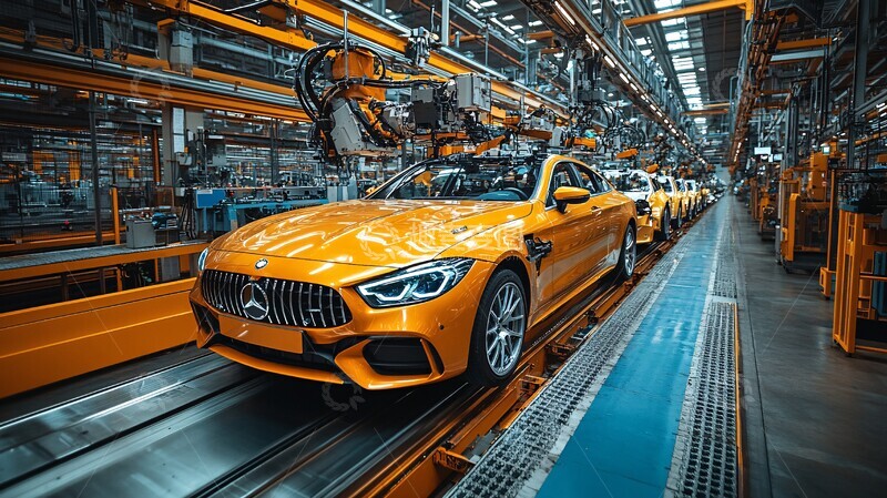 高清大图下载【趣麦麦图】汽车工厂装配线3