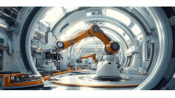 工厂机械臂圆形平台3