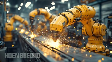 黄色机械臂焊接1