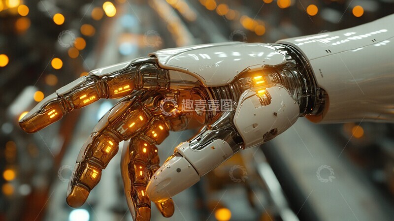 高清大图下载【趣麦麦图】机器人工厂梦境1