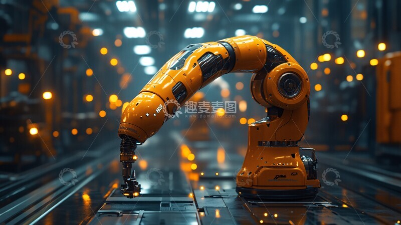 高清大图下载【趣麦麦图】机械臂工作场景3