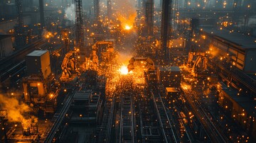 黄色机械臂焊接2