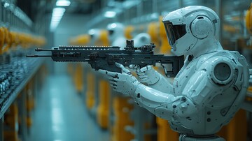 工业机器人组装步枪1