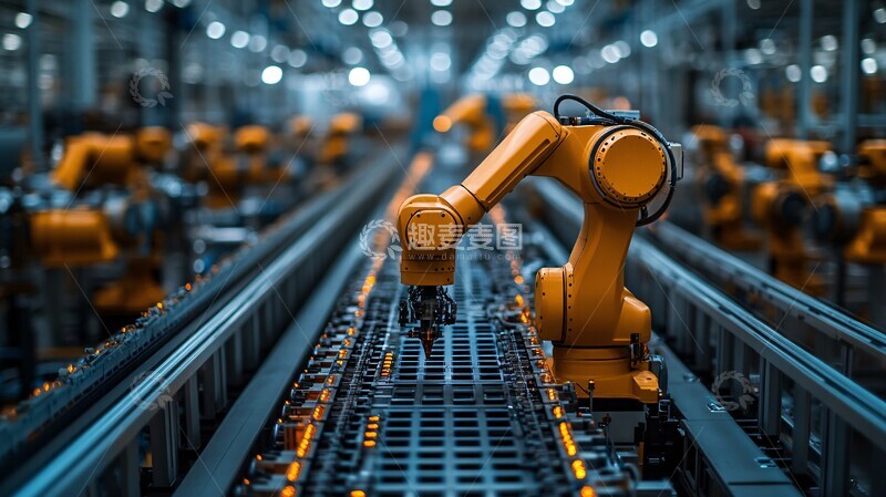 高清大图下载【趣麦麦图】精密机器人制造1