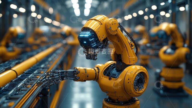 高清大图下载【趣麦麦图】精密机器人制造2