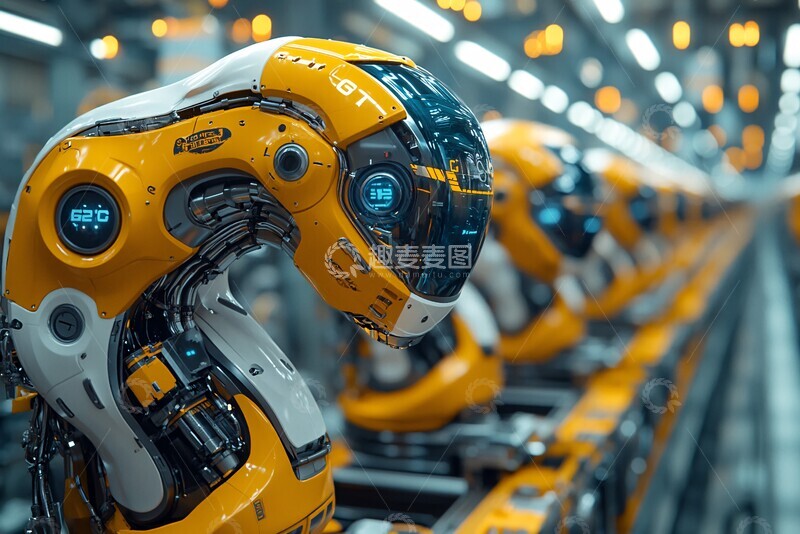 高清大图下载【趣麦麦图】机器人手臂工厂3