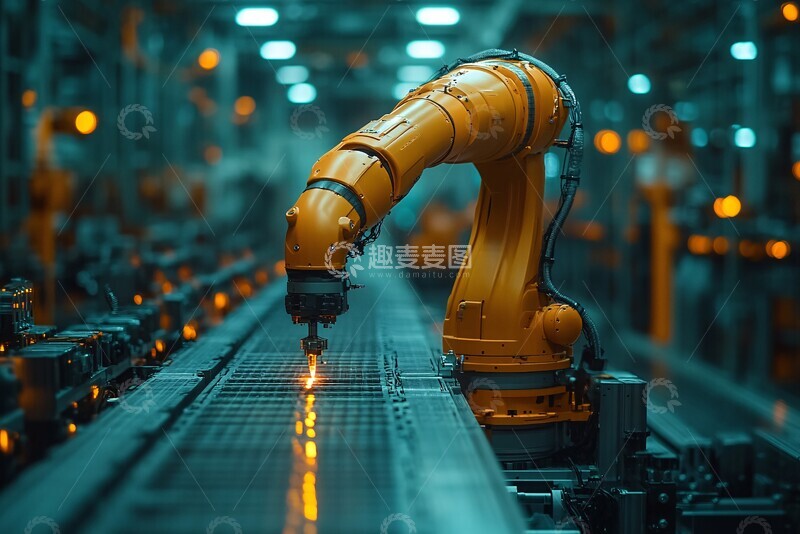 高清大图下载【趣麦麦图】机器人手臂工厂1