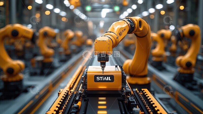 高清大图下载【趣麦麦图】工业自动化协作1