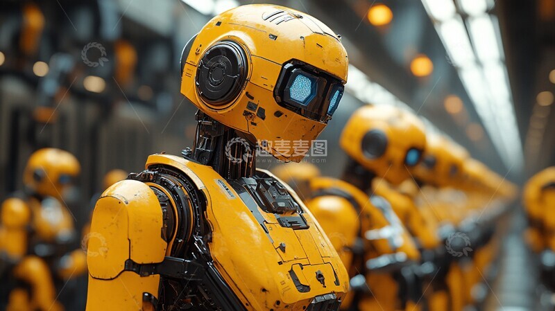 高清大图下载【趣麦麦图】精密机器人制造3