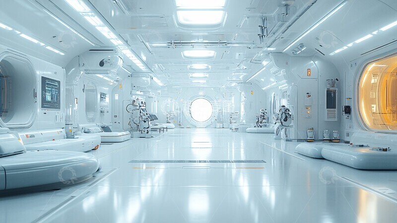 高清大图下载【趣麦麦图】白色工厂与机器人3