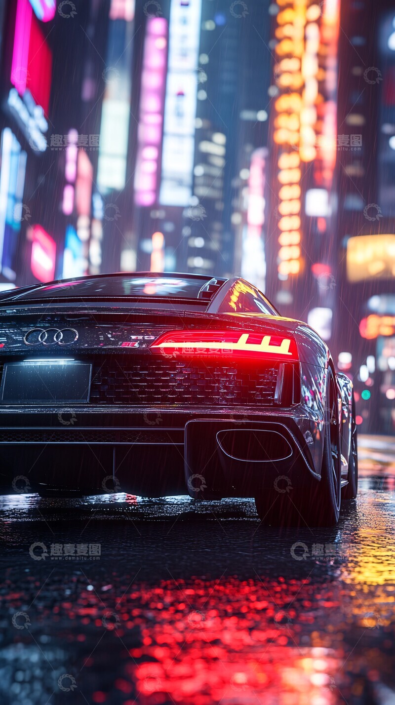 高清大图下载【趣麦麦图】奥迪城市街景1