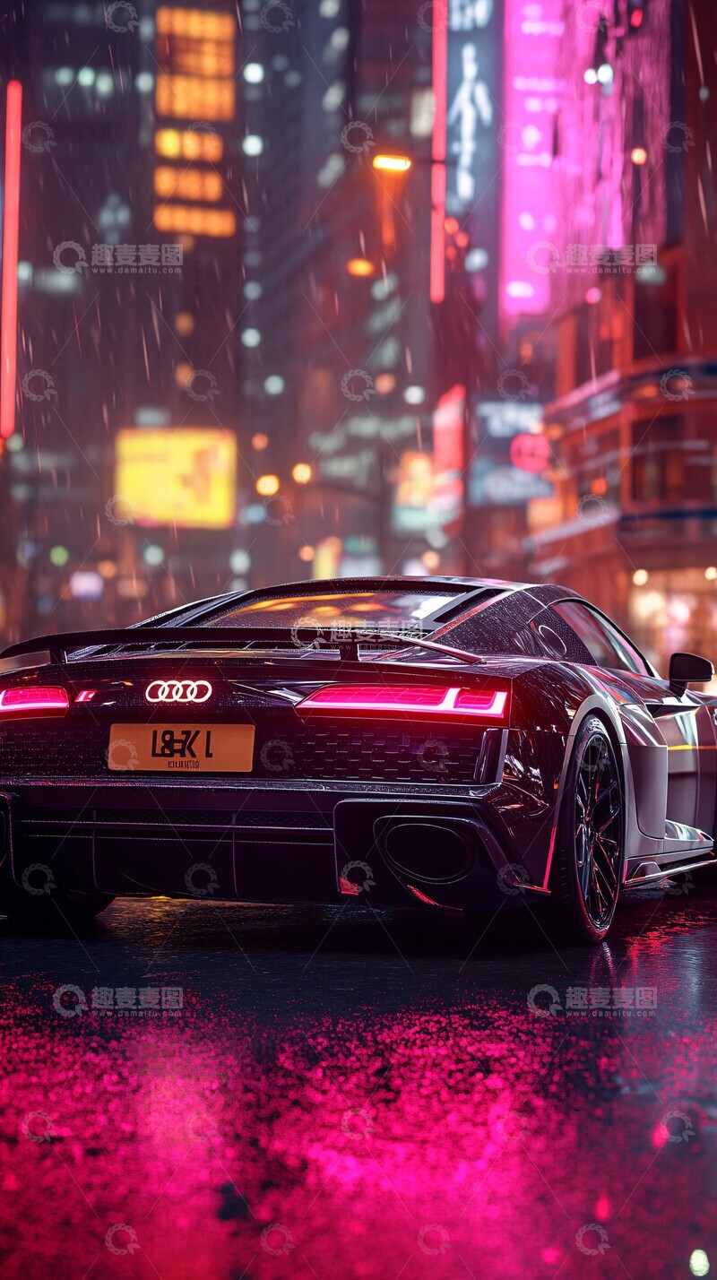 高清大图下载【趣麦麦图】奥迪城市街景2