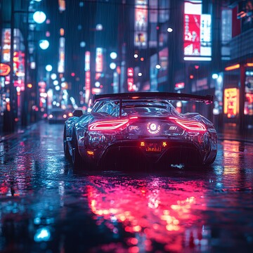 未来跑车光影轨迹2