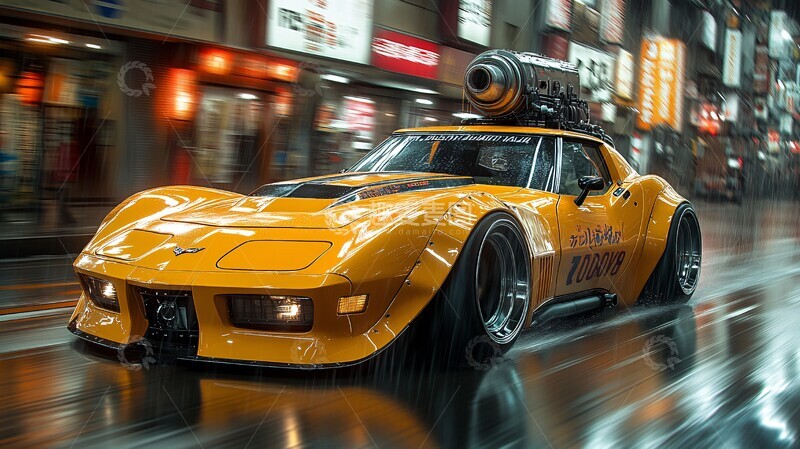 高清大图下载【趣麦麦图】未来科尔维特飞驰3