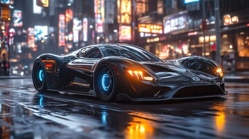 黑车夜街反射3
