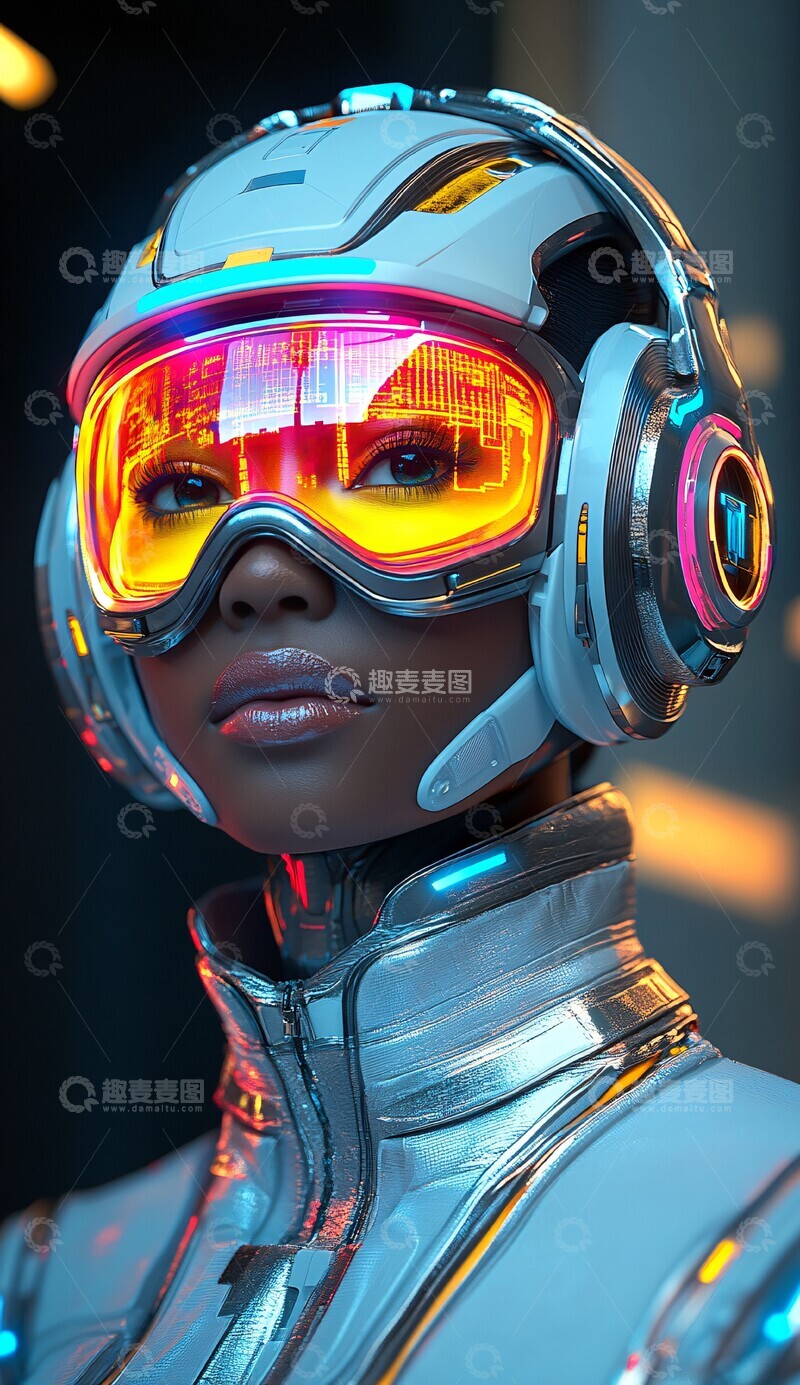 高清大图下载【趣麦麦图】彩虹机器人设计1