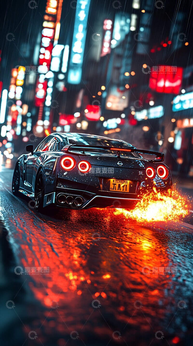高清大图下载【趣麦麦图】夜色疾驰夜色疾驰轮胎2
