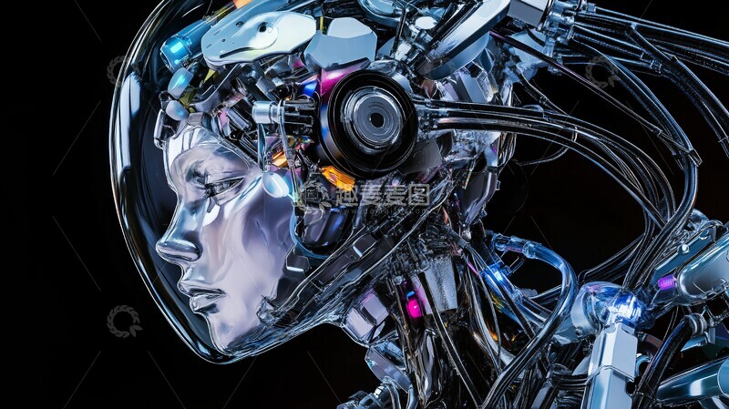 高清大图下载【趣麦麦图】赛博宇航员头盔2