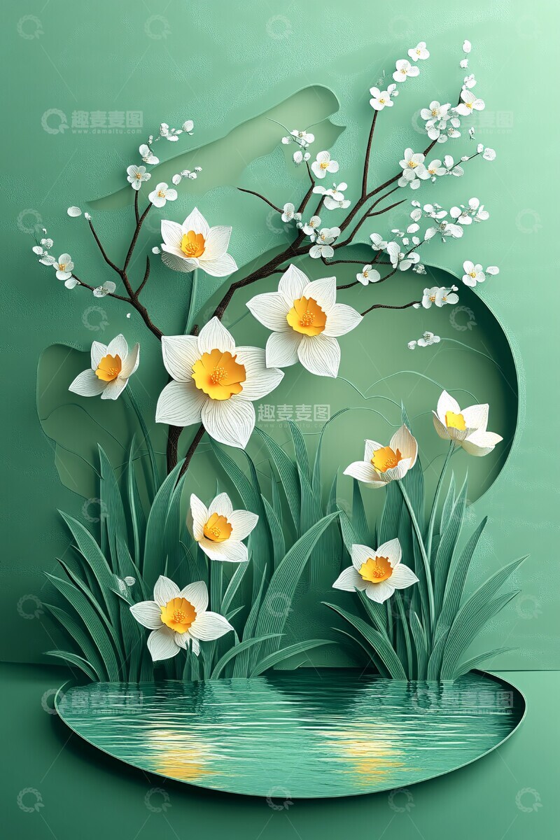 高清大图下载【趣麦麦图】春日花丛景观3