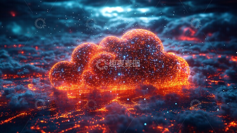 高清大图下载【趣麦麦图】云计算数据传输3