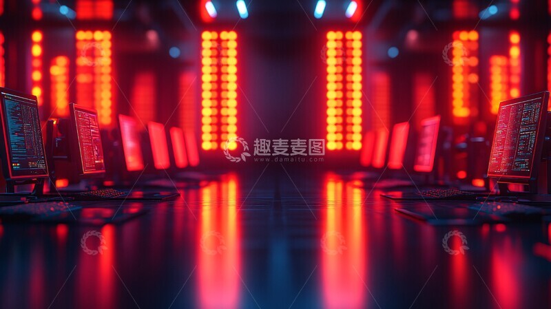 高清大图下载【趣麦麦图】办公室信息技术空间2