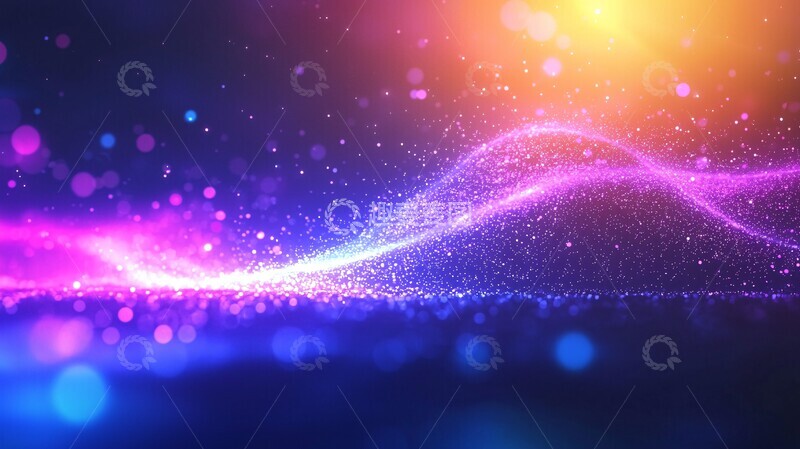 高清大图下载【趣麦麦图】深蓝紫色光晕背景2