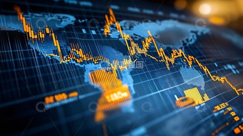高清大图下载【趣麦麦图】金融图表与全球背景1