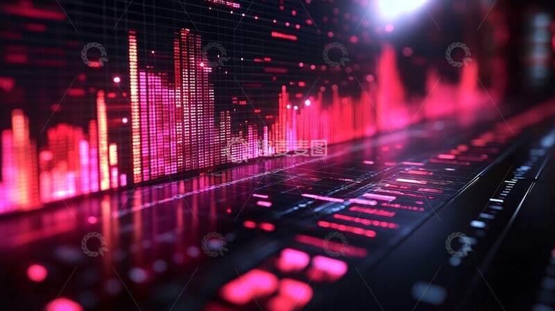 高清大图下载【趣麦麦图】金融交易图表背景3