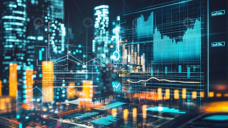 高清大图下载【趣麦麦图】数据团队未来都市