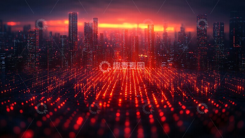 高清大图下载【趣麦麦图】股票涨跌背景图1