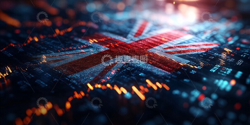 高清大图下载【趣麦麦图】联合旗与股市图