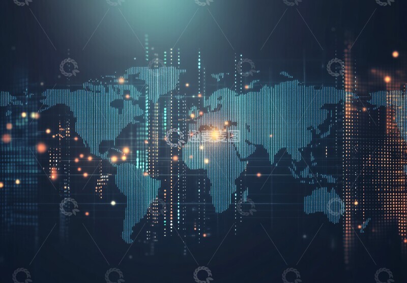 高清大图下载【趣麦麦图】全球数据地图3