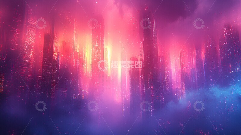 高清大图下载【趣麦麦图】紫色蓝色涂鸦2