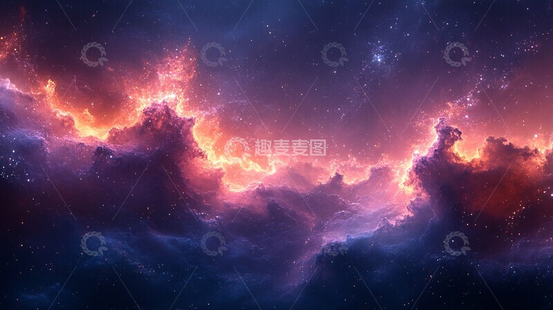 高清大图下载【趣麦麦图】紫色银光梦幻纹理2