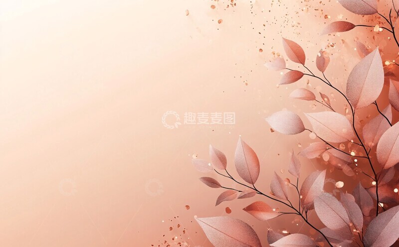 高清大图下载【趣麦麦图】桃色背景模板2