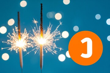 雪夜烟花烟花冬夜蓝色2