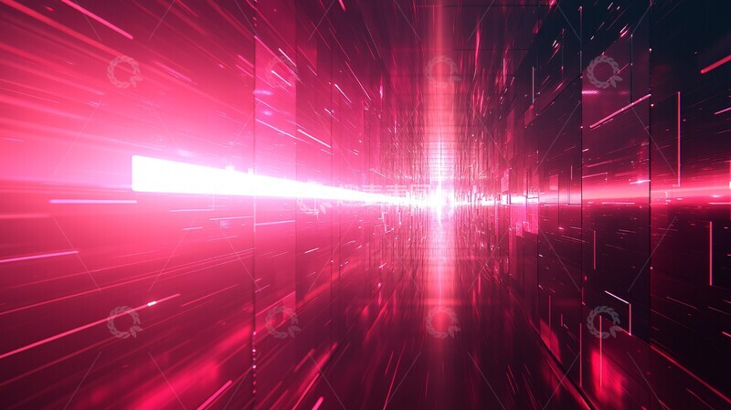 高清大图下载【趣麦麦图】光破数字墙数字背景未来2