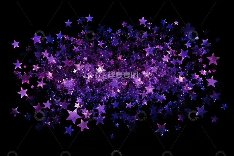 高清大图下载【趣麦麦图】紫色星光爆发现2