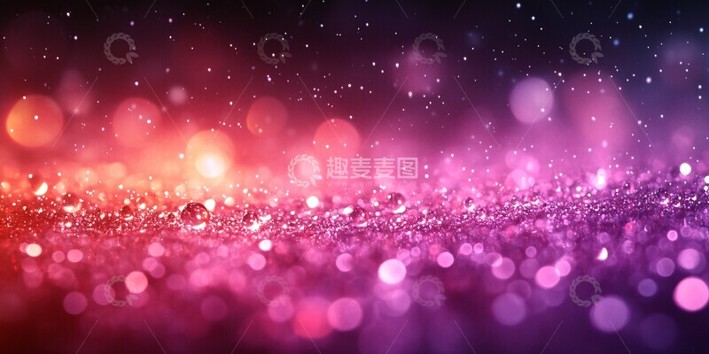 高清大图下载【趣麦麦图】梦幻紫光点背景2