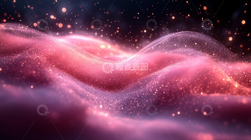 高清大图下载【趣麦麦图】粉色流光右至左2