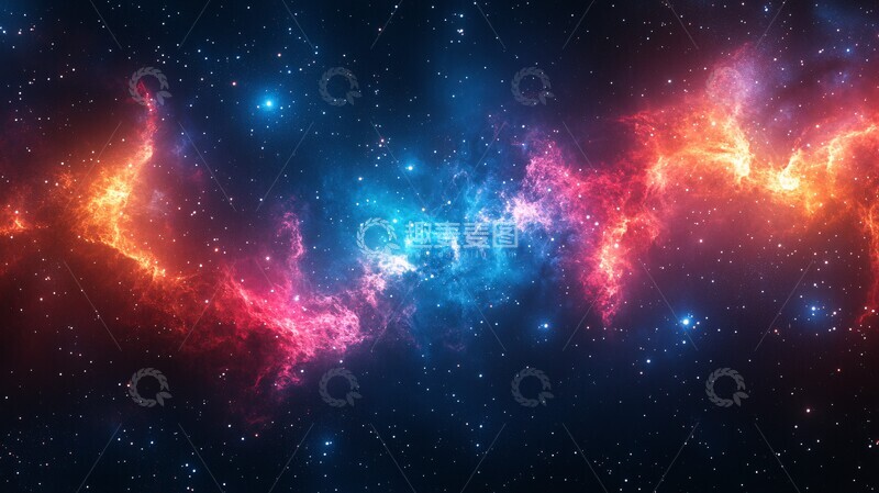 高清大图下载【趣麦麦图】多彩星云与星辰2