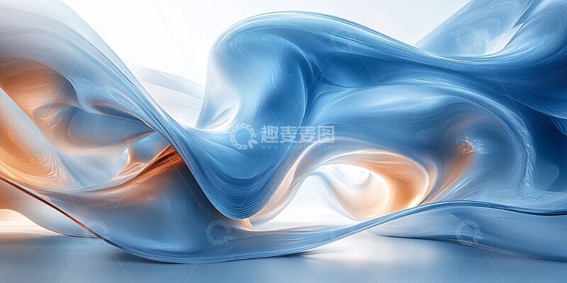 高清大图下载【趣麦麦图】蓝光螺旋科技背景2