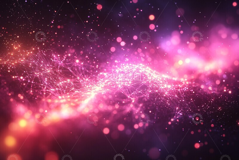 高清大图下载【趣麦麦图】连接点线抽象图1