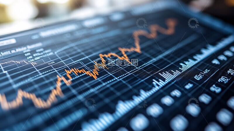 高清大图下载【趣麦麦图】股市走势图股市走势背景2