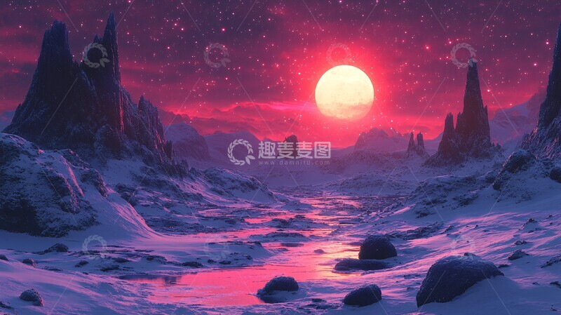 高清大图下载【趣麦麦图】星际战场背景2