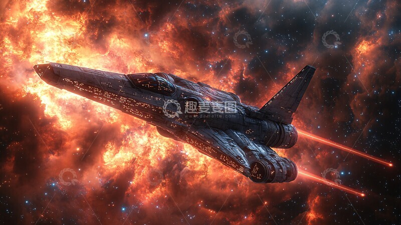 高清大图下载【趣麦麦图】星际战场背景1